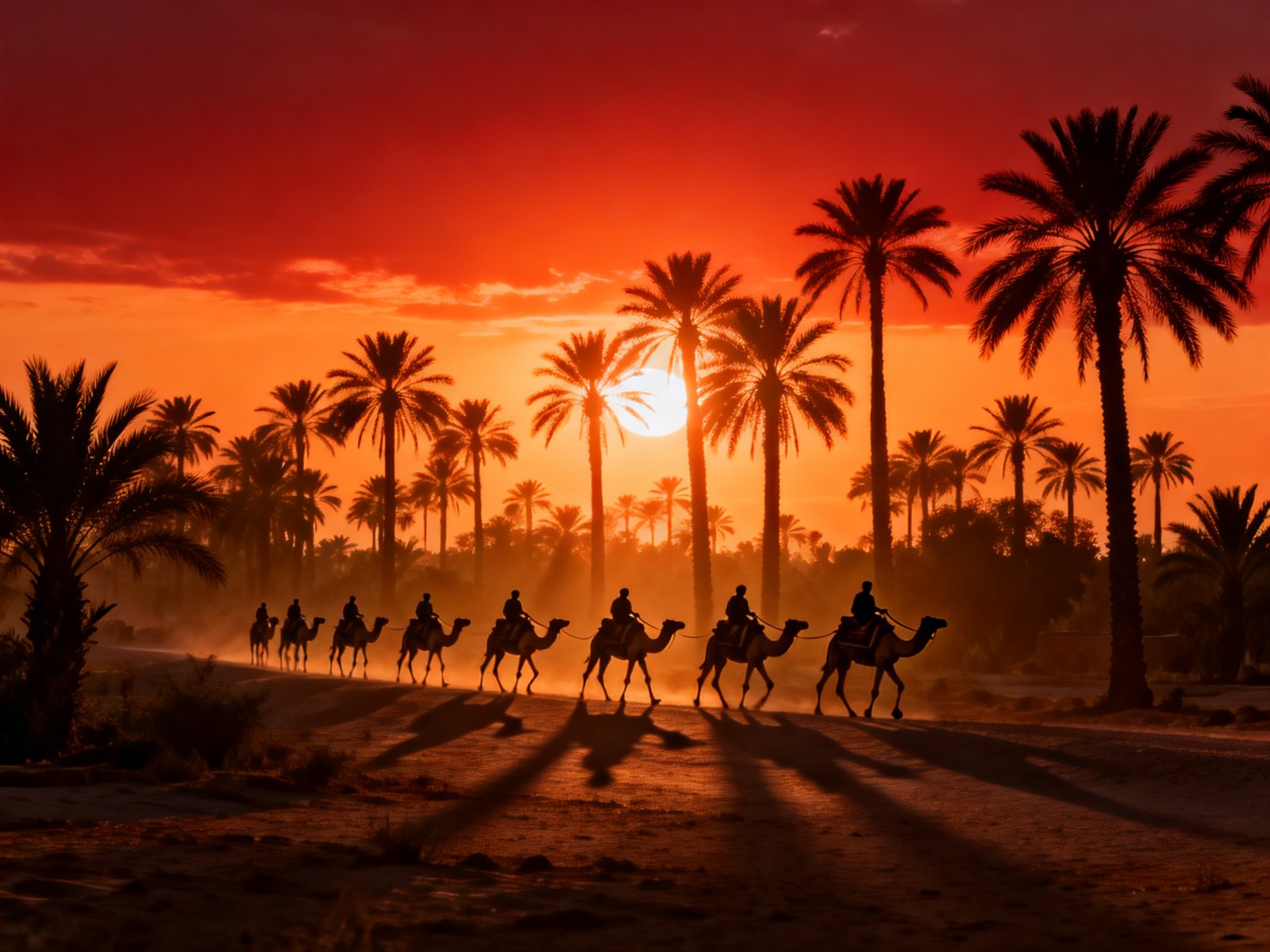 Camel Ride in Marrakech, Sunset Camel Ride
