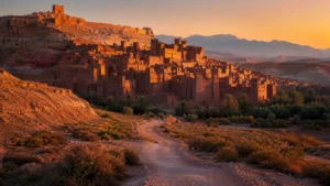 Aït Benhaddou fortified kasbah on the Morocco itinerary 7 day route through the High Atlas