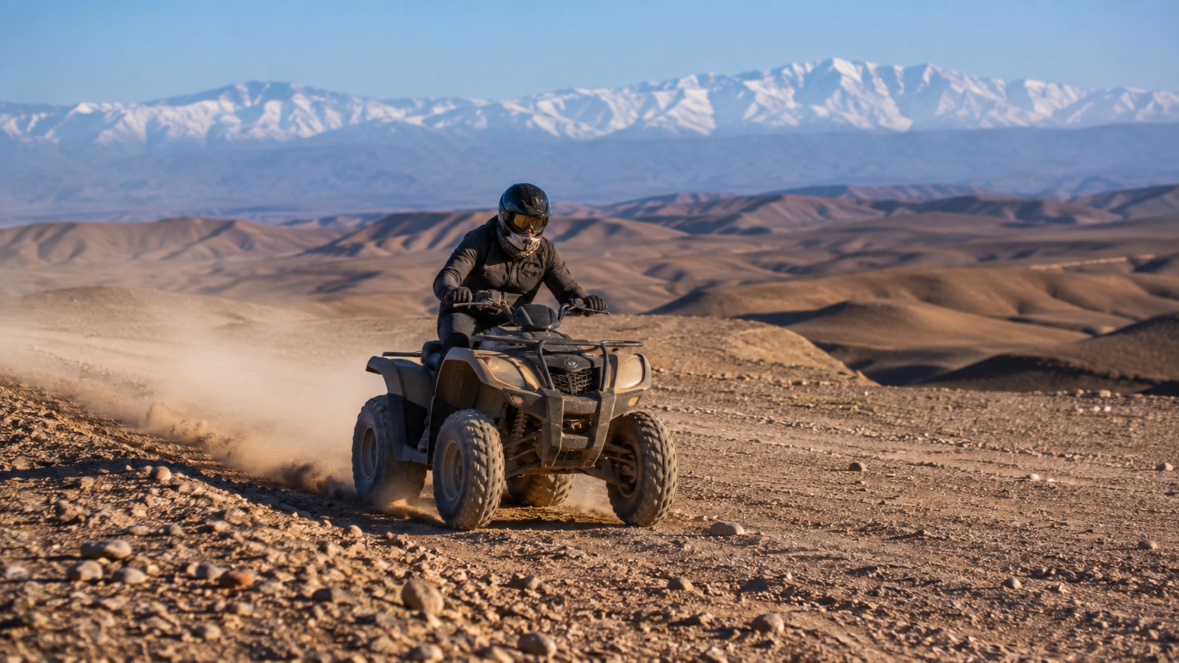 Quad Biking in Agafay Desert: Not the Sahara (Here's Why It Works) Desert near Marrakech